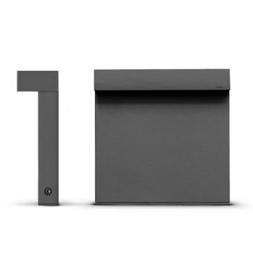 Simes Look Bollard Single Emission H. 290mm  3000K Grond Opbouw Tuinverlichting antraciet-1