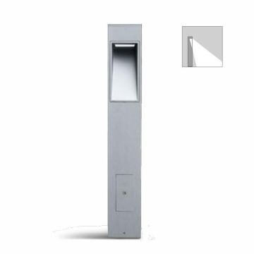 Simes Megablinker Bollard H1150 Grond Opbouw Tuinverlichting lichtgrijs-1