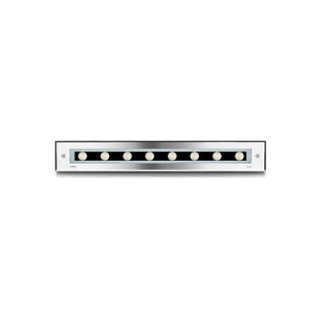 Simes Minilinear stainless steele front trim 50cm 3000K Grond Inbouw Tuinverlichting antraciet-1
