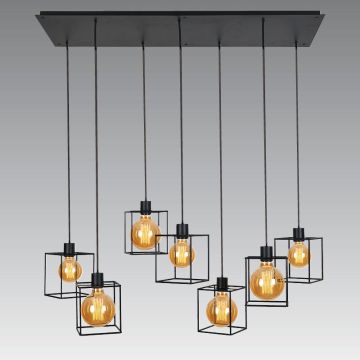 Stephane Davidts Kerma 7 model 2 met structures Hanglamp zwart-1