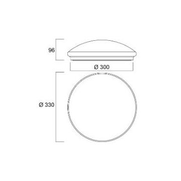 Sylvania START ECO SURFACE IP44 1550LM 830/840 DUALTONE Plafondlamp wit-1