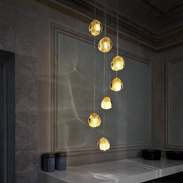 Terzani Mizu R07S Hanglamp goud/messing-1