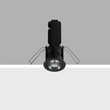 iGuzzini Laser Adjustable (tilting) round recessed luminaire  Spot zwart