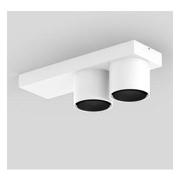 XAL SASSO 60 base ceiling round adjustable 2 lamps white/black Spot wit