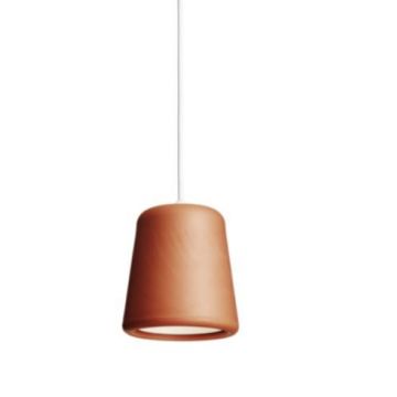 New Works Material Pendant, Terracotta  (w. white cord)US Hanglamp oranje