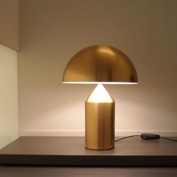 Oluce ATOLLO TABLE LAMP SMALL SIZE  Satin Bronze Tafellamp brons