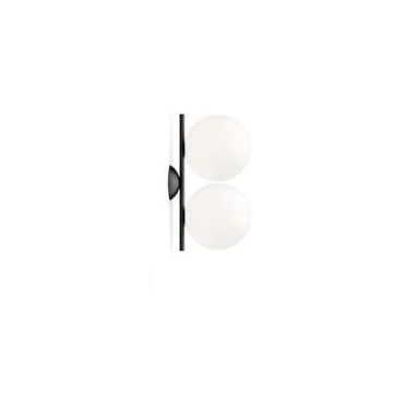 Flos IC Lights C/W1 Double Wandlamp zwart