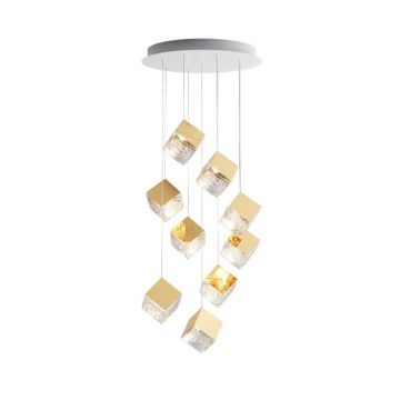 Bomma Pyrite canopy 9 pcs Hanglamp transparant