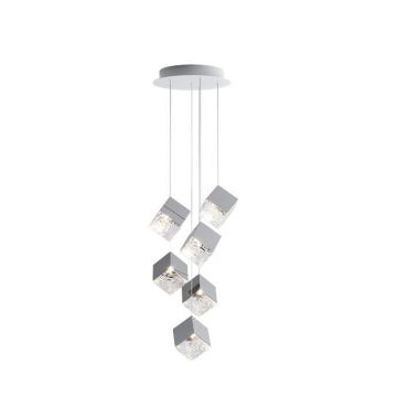 Bomma Pyrite canopy 6pcs silver Hanglamp zilver