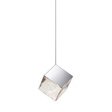 Bomma Pyrite pendant without canopy silver Hanglamp antraciet
