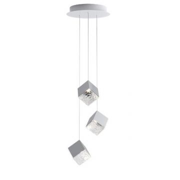 Bomma Pyrite canopy 3pcs silver Hanglamp zilver