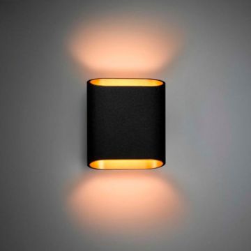 Modular Duell wall LED 900lm DALI GI Wandlamp zwart