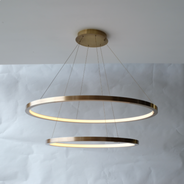 Jacco Maris brass-O driver box round Ø23cm x 5cm brushed brass Hanglamp goud/messing