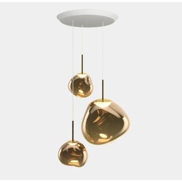 Tom Dixon Melt Trio-Round Pendant System Bronze Polished Hanglamp brons-1