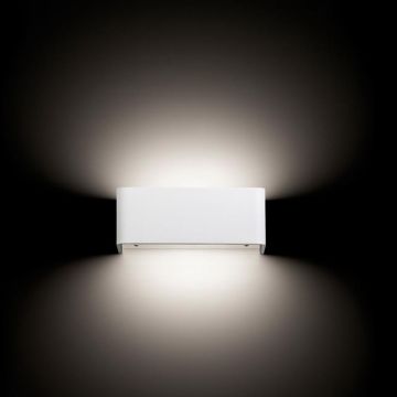 TossB Brace LED 8W+4W LED 2700K geborsteld alu Triac Wandlamp nikkel-1