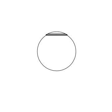 TossB Celeste sphere medium brass Wandlamp wit-1