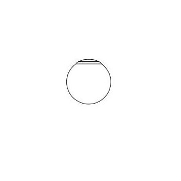 TossB Celeste sphere Small brass Wandlamp wit-1