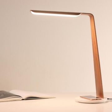 Tunto Swan Tafellamp lichtbruin-1