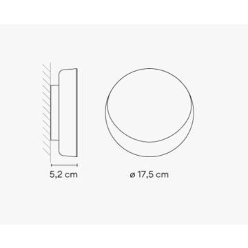 Vibia Dots Wall 4665 Green Wandlamp groen-1