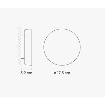 Vibia Dots Wall Grey Wandlamp lichtgrijs-1