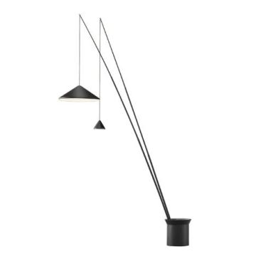 Vibia North,Floor Black 2700K,PUSH Vloerlamp zwart-1