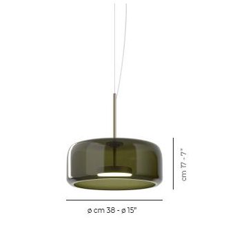 Vistosi Jube burn.ear transparant ( brown ) Hanglamp lichtbruin-1