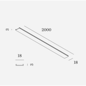 Wever & Ducré Blank Cover 2m STREX  Rails, Tracks & Kabelsystem zwart-1