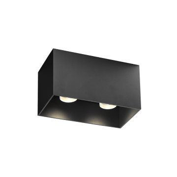 Wever & Ducré Box 2.0 LED 16.6W 2000 K - 3000 K Plafondlamp zwart-1
