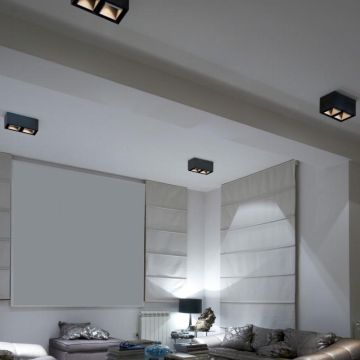 Wever & Ducré BOX CEILING SURF 2.0 PAR16 B Spot zwart-1