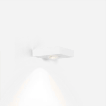 Wever & Ducré LEENS WALL SURF 1.0 LED 3000K W Wandlamp lichtgrijs-1