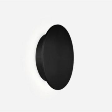 Wever & Ducré Miles 2.0 Round black 2700K Wandlamp zwart-1