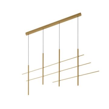 Wever & Ducré Net 4.0 champagne Hanglamp goud/messing-1