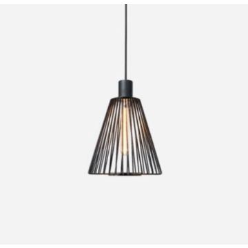 Wever & Ducré Wiro Cone 1.0  incl. 2.6 m suspension Hanglamp zwart-1