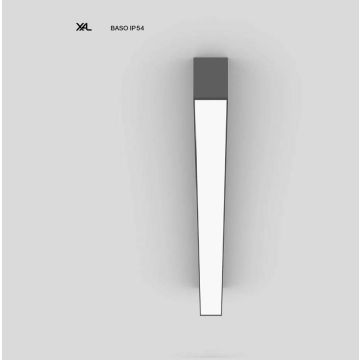 XAL BASO 60 IP54 surface opal high performance Plafondlamp donkergrijs-1
