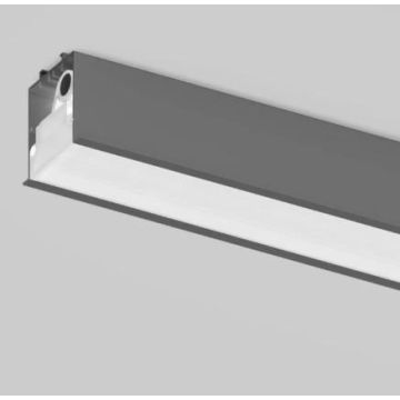 XAL BASO 60 IP54 trim system end 4000K Dali Plafondlamp donkergrijs-1