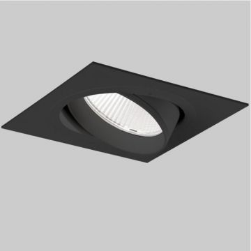 XAL Sasso 100 Flush Square Trim Spot zwart-1