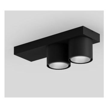 XAL SASSO 60 base ceiling round adjustable 2 lamps black/white Spot zwart-1