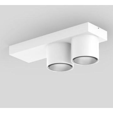 XAL SASSO 60 base ceiling round adjustable 2 lamps white/matt silver Spot wit-1