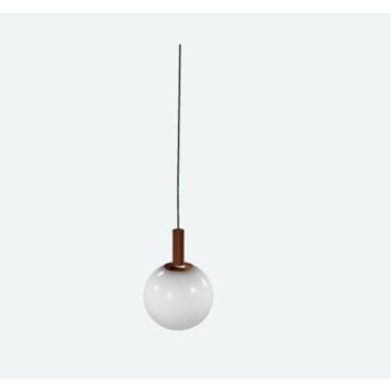 Zero Fog pendant glass/copper IP20 LED 510lm 3000K D350 mm  Hanglamp koper-1